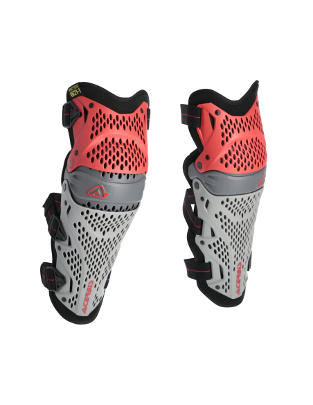 Rodillera Acerbis IMPACT PRO color gris y rojo 0027097.090