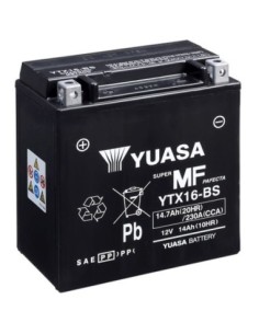 Batería Yuasa YTX16-BS Sin Mantenimiento