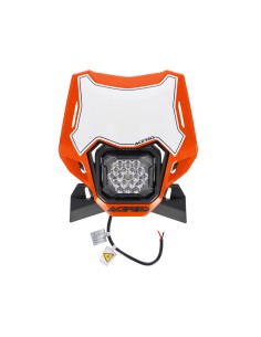 faro led acerbis vsl lumen x 0027411 209 universal enduro mascara delantera naranja