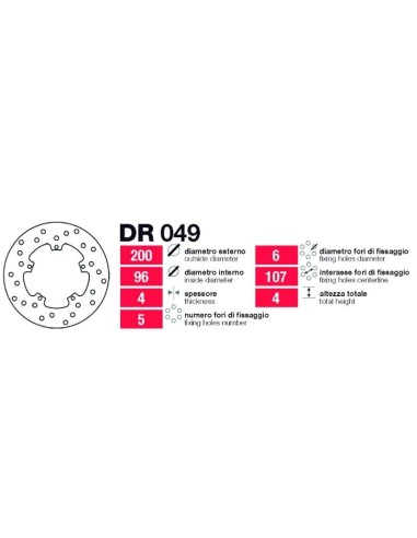 discos de freno delt piaggio varios modelos dr049
