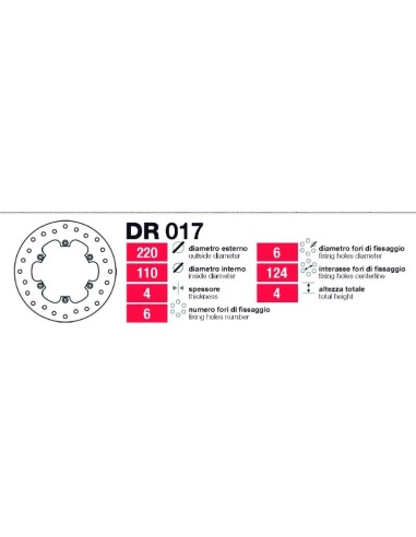 disc freno grimeca tras aprilia dr017