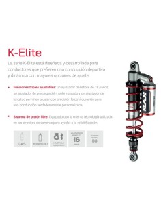 amortiguadores traseros kyb gas rojo rg2 1003 2 con deposito yamaha x max 300 2017 2024 2 2