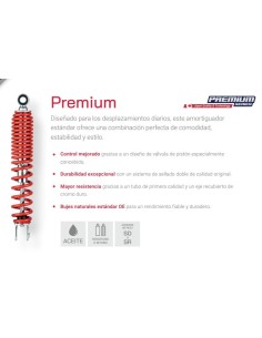 pareja amortiguadores traseros twin tube reemplazo estandar honda vision wave 110i sr2 1 2