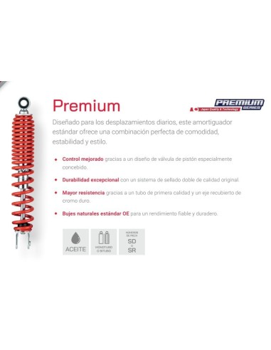 pareja amortiguadores traseros twin tube reemplazo estandar honda vision wave 110i negro