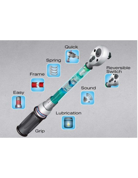 llave dinamometrica 1 4 king tony 342621dg 4 20 nm para moto y coche