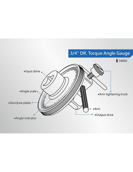 llave de apriete angular magnetica 3 4 king tony 34660a para moto y coche