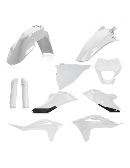 kit completo de plasticos moto acerbis blanco0024633 gasgas ec 250 300 250f 350f 2021 2023