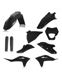 kit completo de plasticos moto negro acerbis 0024633 gasgas ec 250 300 250f 350f 2021 2023