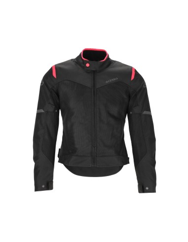 chaqueta acerbis ce ramsey vented 2 0 lady negra y rosa 0026150 723