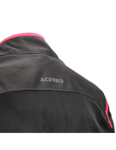 chaqueta acerbis ce ramsey vented 2 0 lady negra y rosa 0026150 723