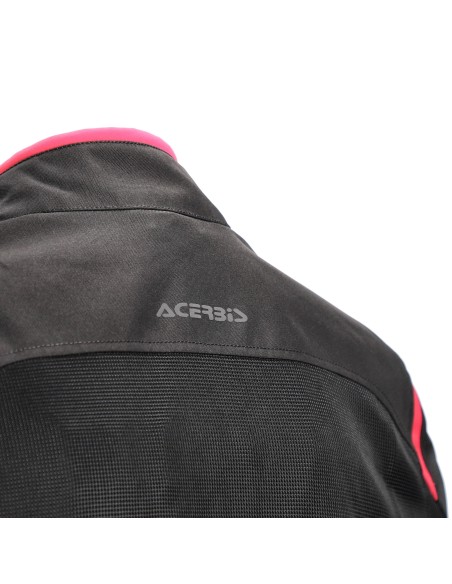 chaqueta acerbis ce ramsey vented 2 0 lady negra y rosa 0026150 723