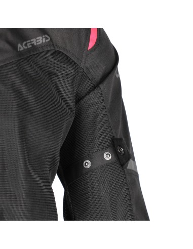 chaqueta acerbis ce ramsey vented 2 0 lady negra y rosa 0026150 723