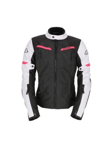 chaqueta acerbis ce x street lady negra y rosa 0024503 723