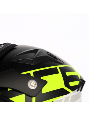 casco acerbis jet aria graphic sport 22 06 color negro y amarillo fluor mate 0026602 457