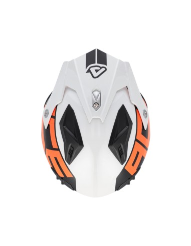 casco acerbis jet aria graphic sport 22 06 blanco naranja