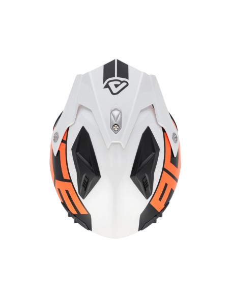 casco acerbis jet aria graphic sport 22 06 blanco naranja