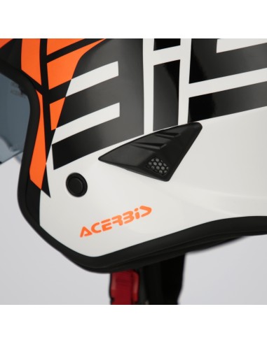 casco acerbis jet aria graphic sport 22 06 blanco naranja