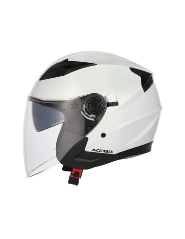 casco jet acerbis firstway 2 0 22 06 0025424 con visor solar para moto road
