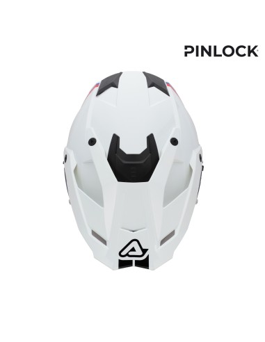 casco integral acerbis assault negro y blanco para carretera y off road 0026652 237