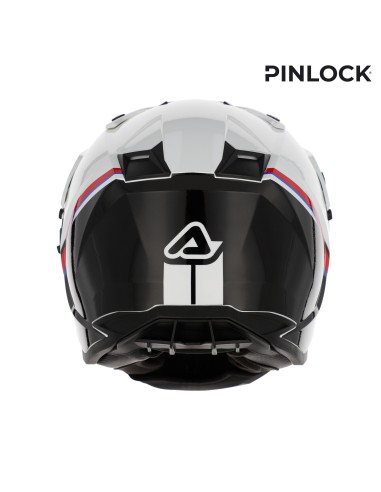 casco integral acerbis assault negro y blanco para carretera y off road 0026652 237