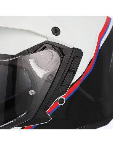 casco integral acerbis assault negro y blanco para carretera y off road 0026652 237