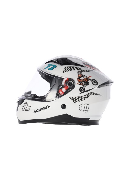 casco integral acerbis junior carlino homologacion 22 06 blanco 0025463 030