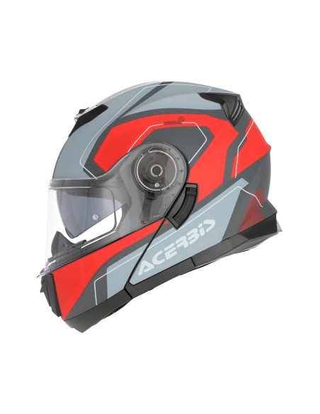 casco acerbis serel 22 06 gris y rojo 0025201 295