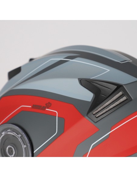 casco acerbis serel 22 06 gris y rojo 0025201 295
