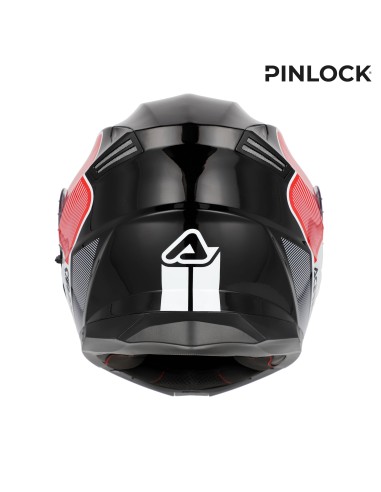 casco modular acerbis serel 22 06 rojo y gris 0025201 239