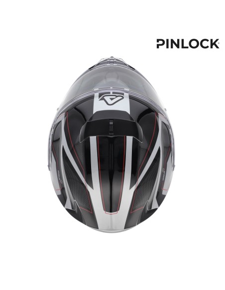 casco modular acerbis serel 22 06 blanco y rojo 0025201 314