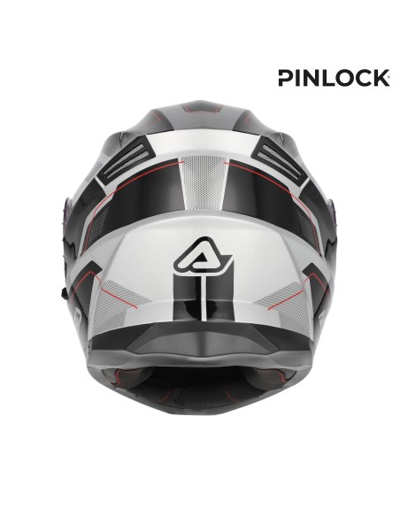 casco modular acerbis serel 22 06 blanco y rojo 0025201 314