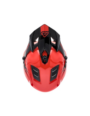 casco acerbis off road junior profile color rojo y negro 0025401 349