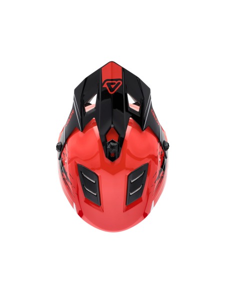 casco acerbis off road junior profile color rojo y negro 0025401 349