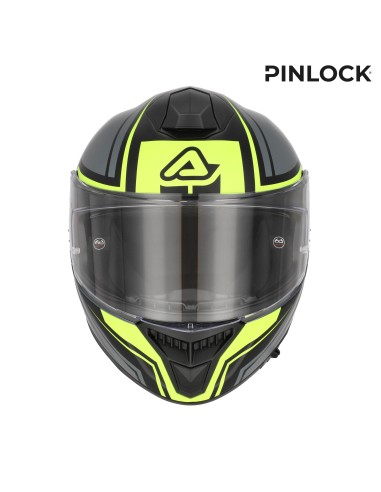 casco integral moto acerbis tarmak x fibra ece 22 06 color gris y amarillo 0027315