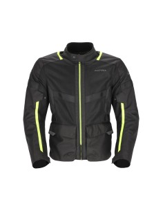 chaqueta acerbis ramsey vented long jacket color negro y amarillo 0026661 318 2