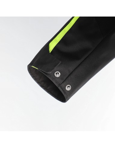 chaqueta acerbis ramsey vented long jacket color negro y amarillo 0026661 318