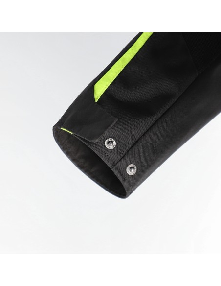 chaqueta acerbis ramsey vented long jacket color negro y amarillo 0026661 318