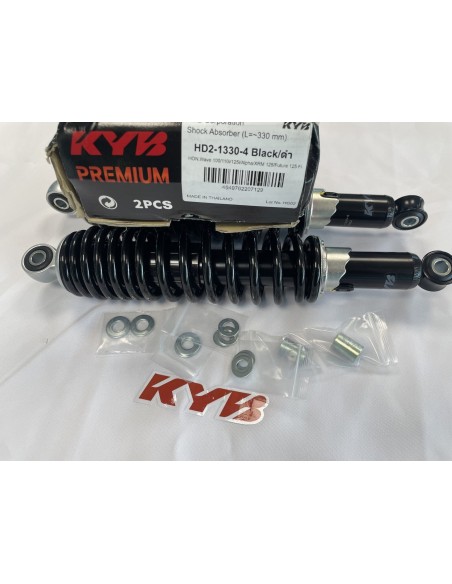 amortiguador trasero kyb para honda wave 125 sustitucion directa red