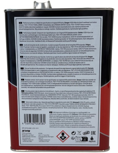 aceite de horquilla kayaba kyb 400m01kyb 01m 5w 4 litros suspension delantera