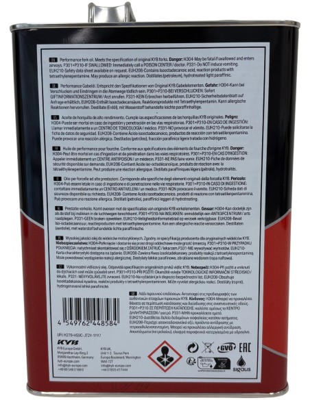 aceite de horquilla kayaba kyb 400m01kyb 01m 5w 4 litros suspension delantera