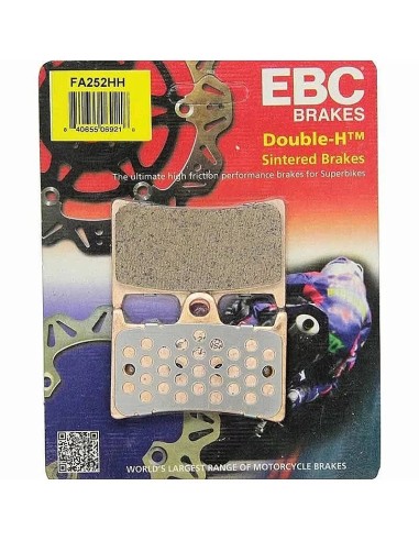 pastillas freno disco moto ebc fa252hh compuesto hh juego