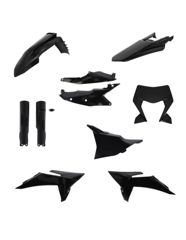 kit de plasticos acerbis 0027450 090 ktm exc exc f 2026 negro completo