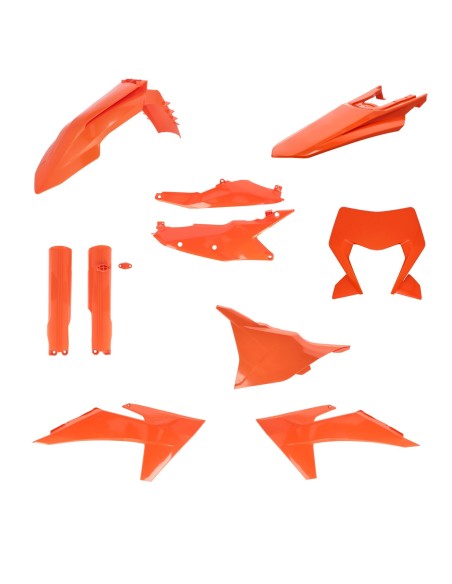kit completo de plasticos acerbis 0026809 011 016 ktm exc exc f 125 500 naranja