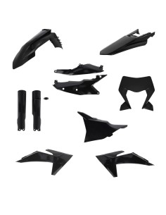 kit completo de plasticos acerbis 0026809 090 ktm exc exc f 125 500 negro