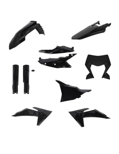 kit completo de plasticos acerbis 0026809 090 ktm exc exc f 125 500 negro