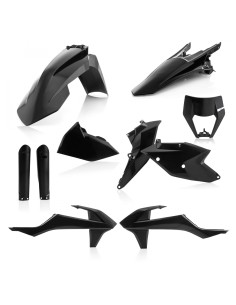 kit completo de plasticos acerbis 0022371 090 ktm exc exc f 2017 2019 negro