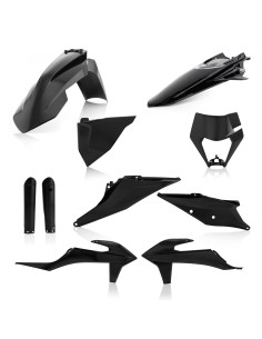 kit completo de plasticos acerbis 0024054 090 negro para ktm exc exc f 2020 2023