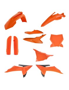kit completo de plasticos acerbis 0027023 553 naranja original para ktm sx 85 2025 2026
