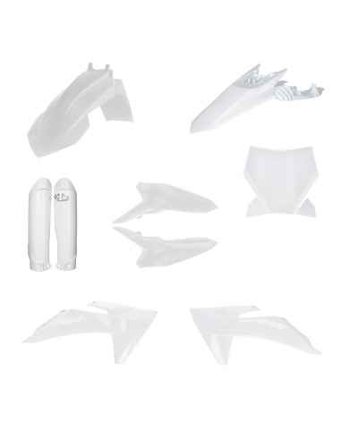 kit completo de plasticos acerbis 0027008 030 blanco para ktm sx 65 2024 2026