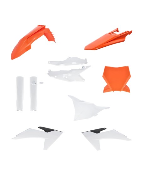 kit completo de plasticos acerbis 0026805 553 023 naranja original para ktm sx sx f 125